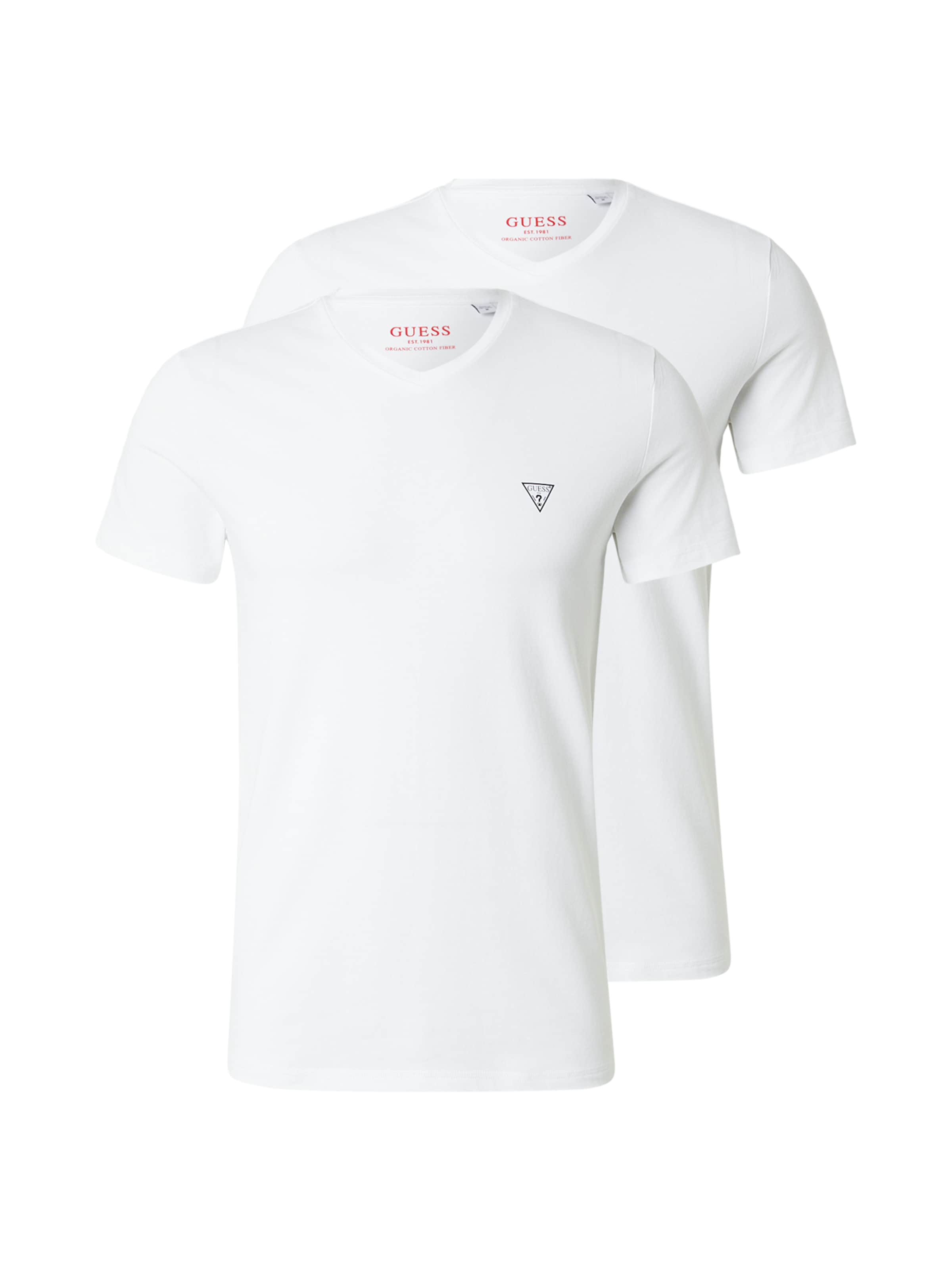 GUESS Shirt 'CALEB HERO' in White: front