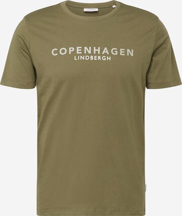 T-Shirt Lindbergh en vert : devant