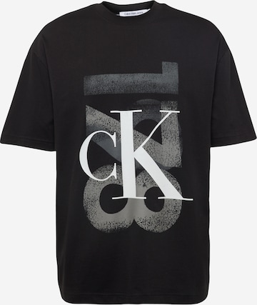 Calvin Klein Jeans Tričko 'Varsity 1978' – černá: přední strana