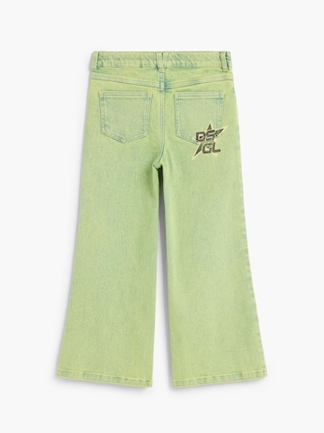 Desigual Flared Jeans in Groen