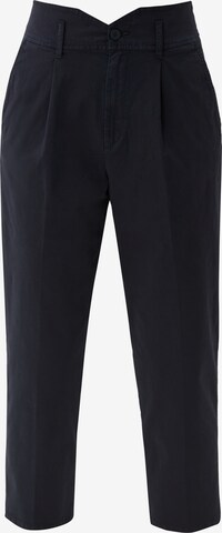 s.Oliver Regular Pleat-front trousers in Blue: front