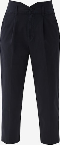 Regular Pantalon à pince s.Oliver en bleu : devant