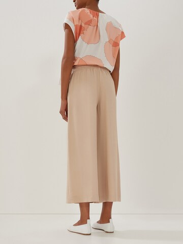 Someday Wide leg Trousers with creases 'Calex' in Beige