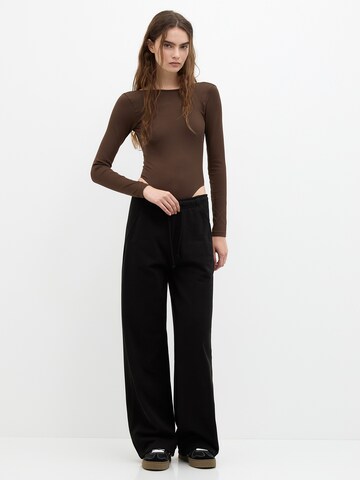 Pull&Bear Koszula body w kolorze brązowy