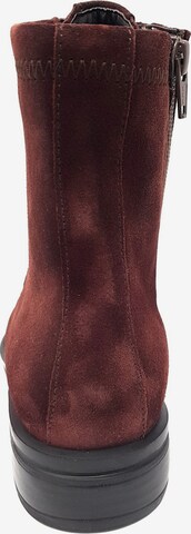 Hartjes Lace-Up Ankle Boots in Red