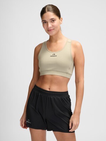 Bustier Soutien-gorge de sport 'Lean' Newline en marron : devant