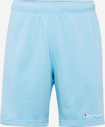 Pantaloni de la Champion Authentic Athletic Apparel pe albastru: față