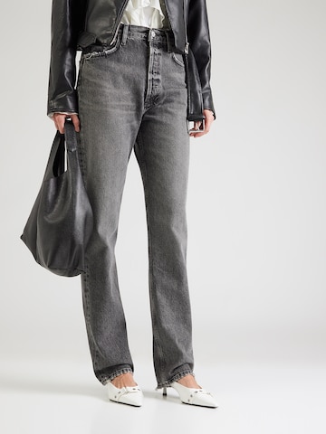 AGOLDE Loosefit Džíny – šedá: přední strana