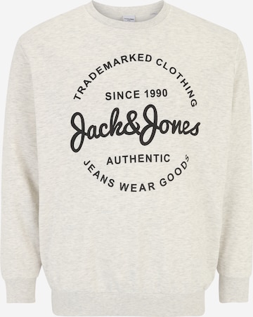 Jack & Jones Plus Tréning póló 'FOREST' - szürke: elől