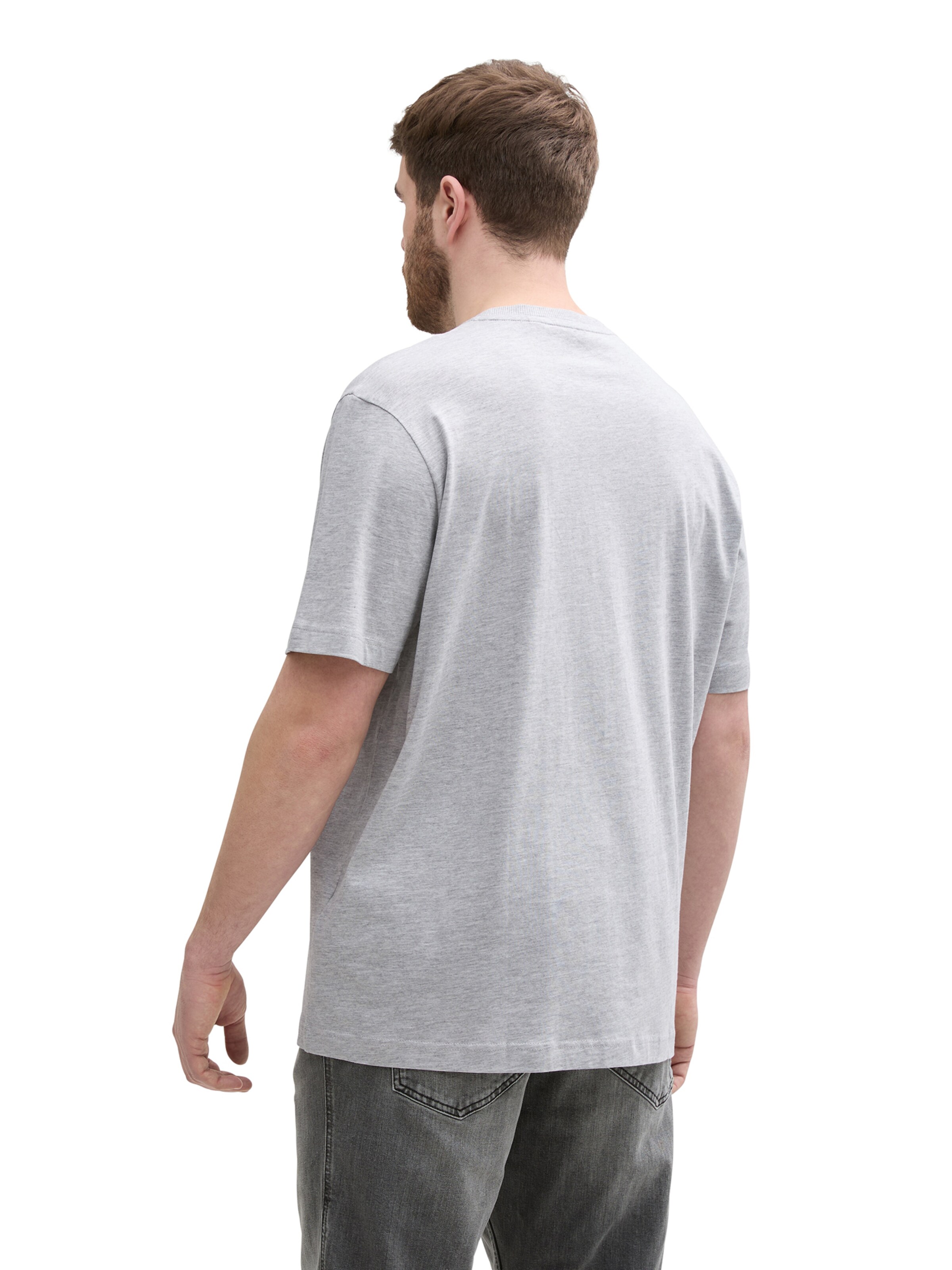 T-Shirt TOM TAILOR Men + en gris