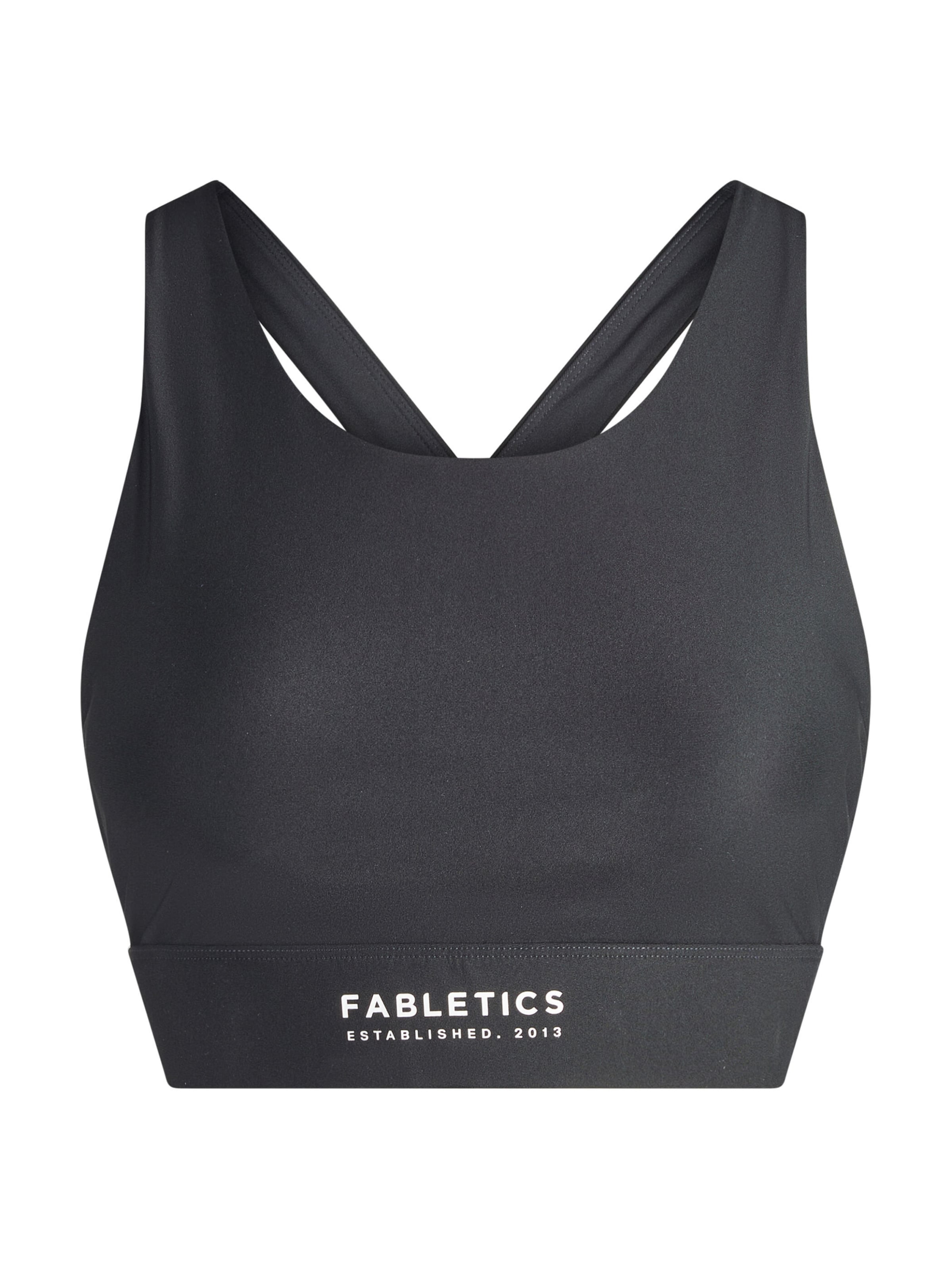 Fabletics Sport-BH 'NO-BOUNCE HIGH IMPACT SPORTS BRA' in Schwarz: Vorderseite