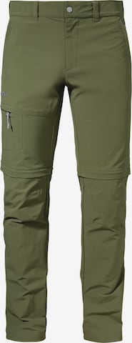 Schöffel Slimfit Outdoorhose 'Koper1' in Grün: predná strana