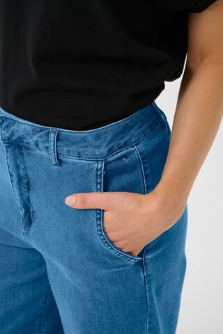 Cream Wide Leg Jeans 'Visti' i blå