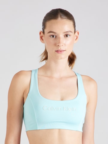 Calvin Klein Sport Bustier Sport bh in Blauw: voorkant