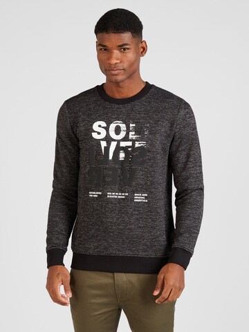 Sweat-shirt s.Oliver en noir : devant