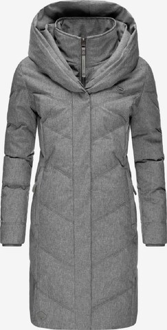 Ragwear Winter Coat 'Natalka II Intl.' in Grey: front