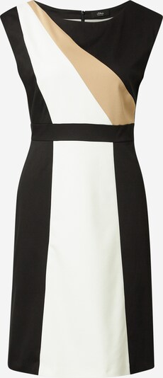 s.Oliver BLACK LABEL Vestido de tubo en beige / negro / blanco, Vista del producto