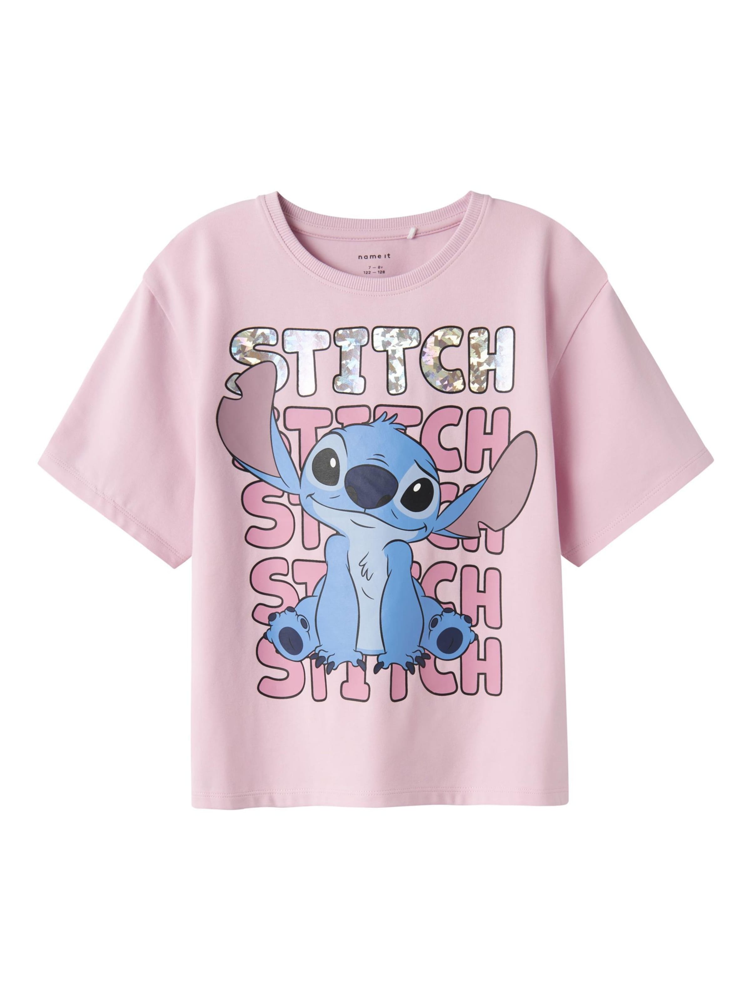 NAME IT Μπλουζάκι &#x27;NKFNyri Stitch&#x27; σε ροζ: μπροστά