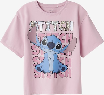 NAME IT Paita 'NKFNyri Stitch' värissä vaaleansininen / vanha roosa / vaalea pinkki / hopea, Tuotenäkymä