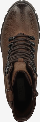 Steven New York Lace-Up Ankle Boots in Brown