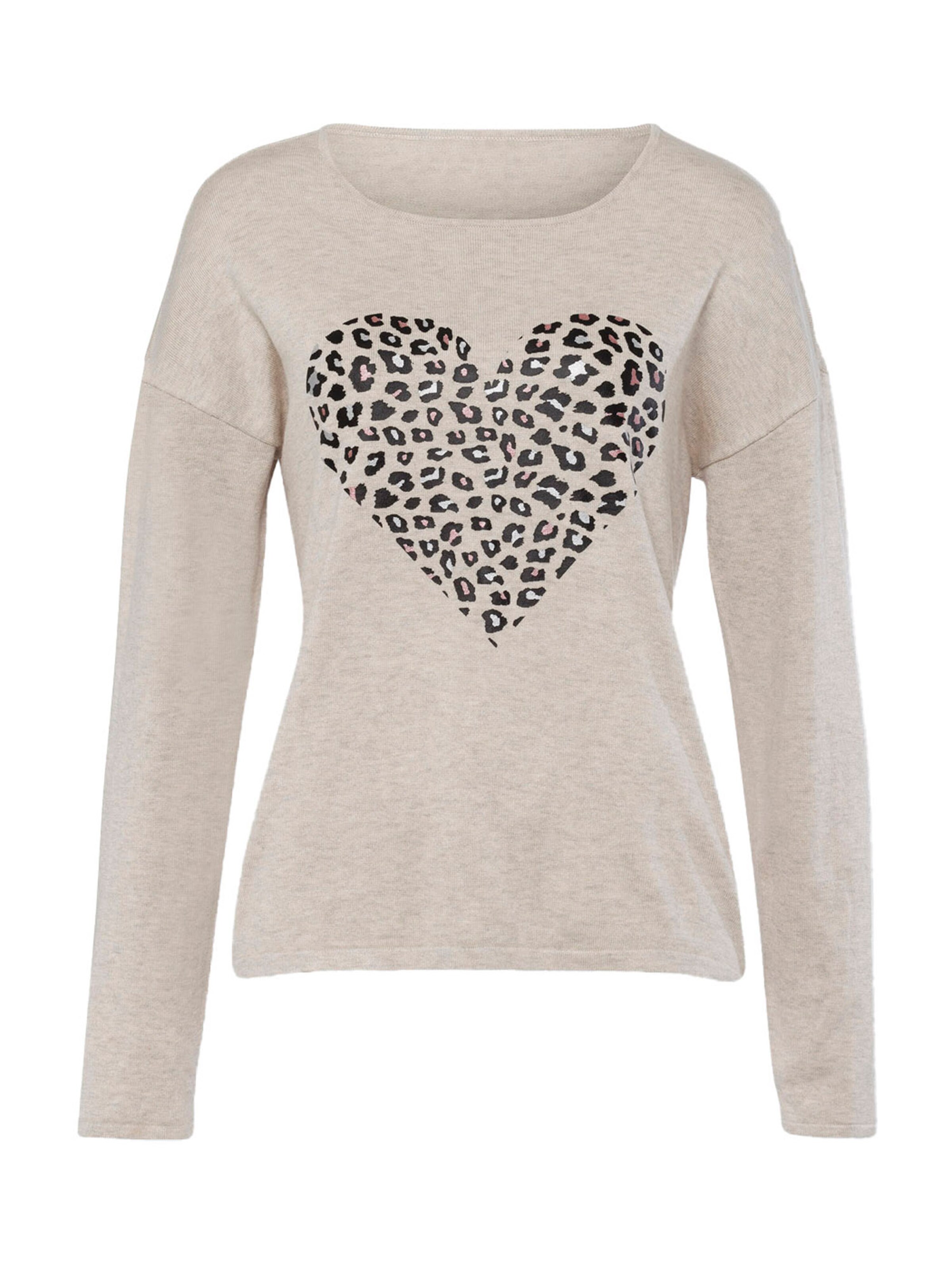 heine Pulover | bež barva: sprednja stran