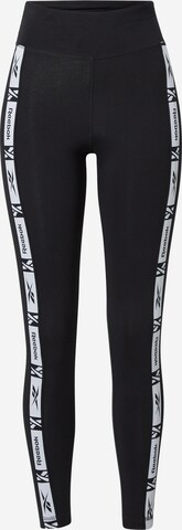 Reebok Skinny Sporthose in Schwarz: predná strana