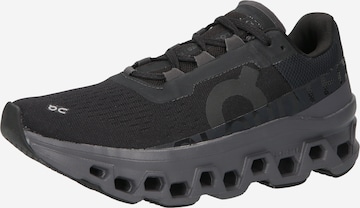 On Running shoe 'Cloudmonster' in Black: front