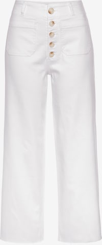 LASCANA Regular Jeans in White: front
