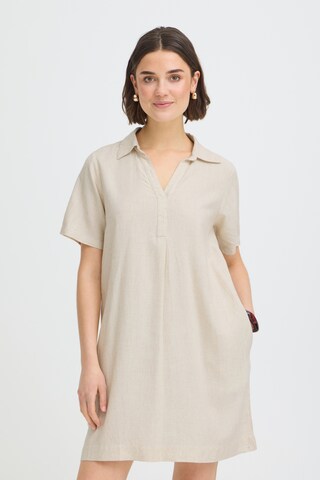Fransa Jurk in Beige: voorkant