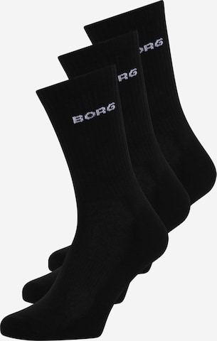 BJÖRN BORG Skarpety 'ESSENTIAL' w kolorze czarny: przód