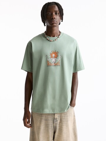 Pull&Bear T-Shirt in Grün: Vorderseite