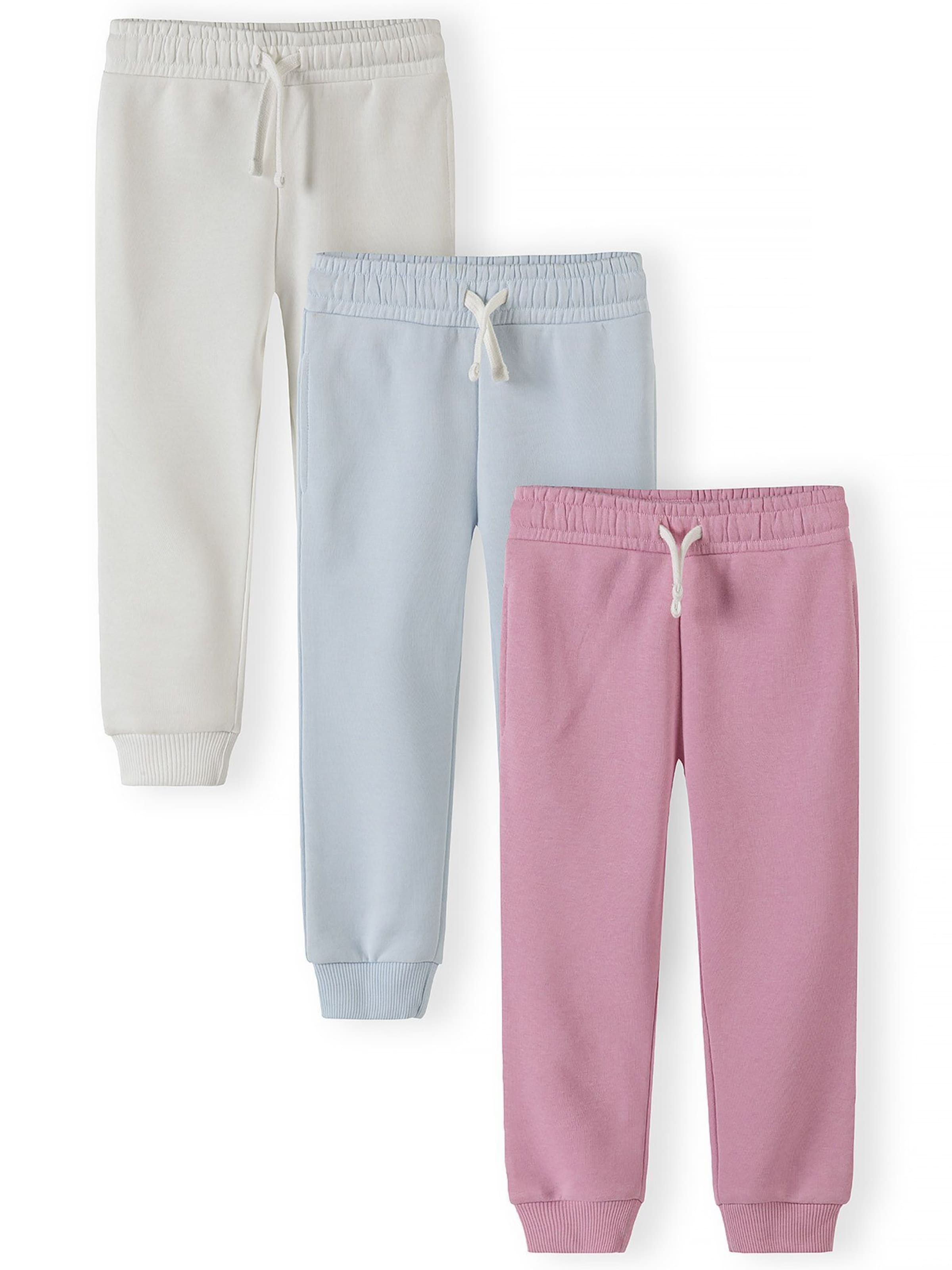 MINOTI Pantalon en 98-104/Regular en crème / bleu clair / rose clair, Vue avec produit