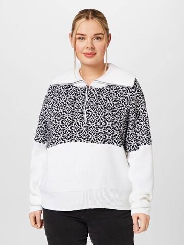 Cotton On Curve Sweater in White: front