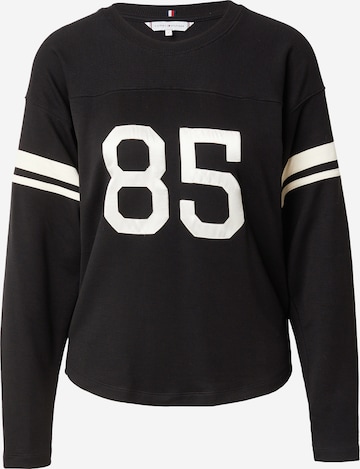 TOMMY HILFIGER Shirt 'Varsity 85' in Zwart: voorkant