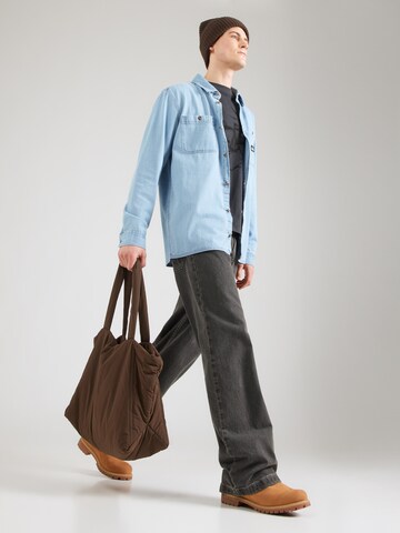 Coupe regular Chemise fonctionnelle 'BOZEMAN' QUIKSILVER en bleu