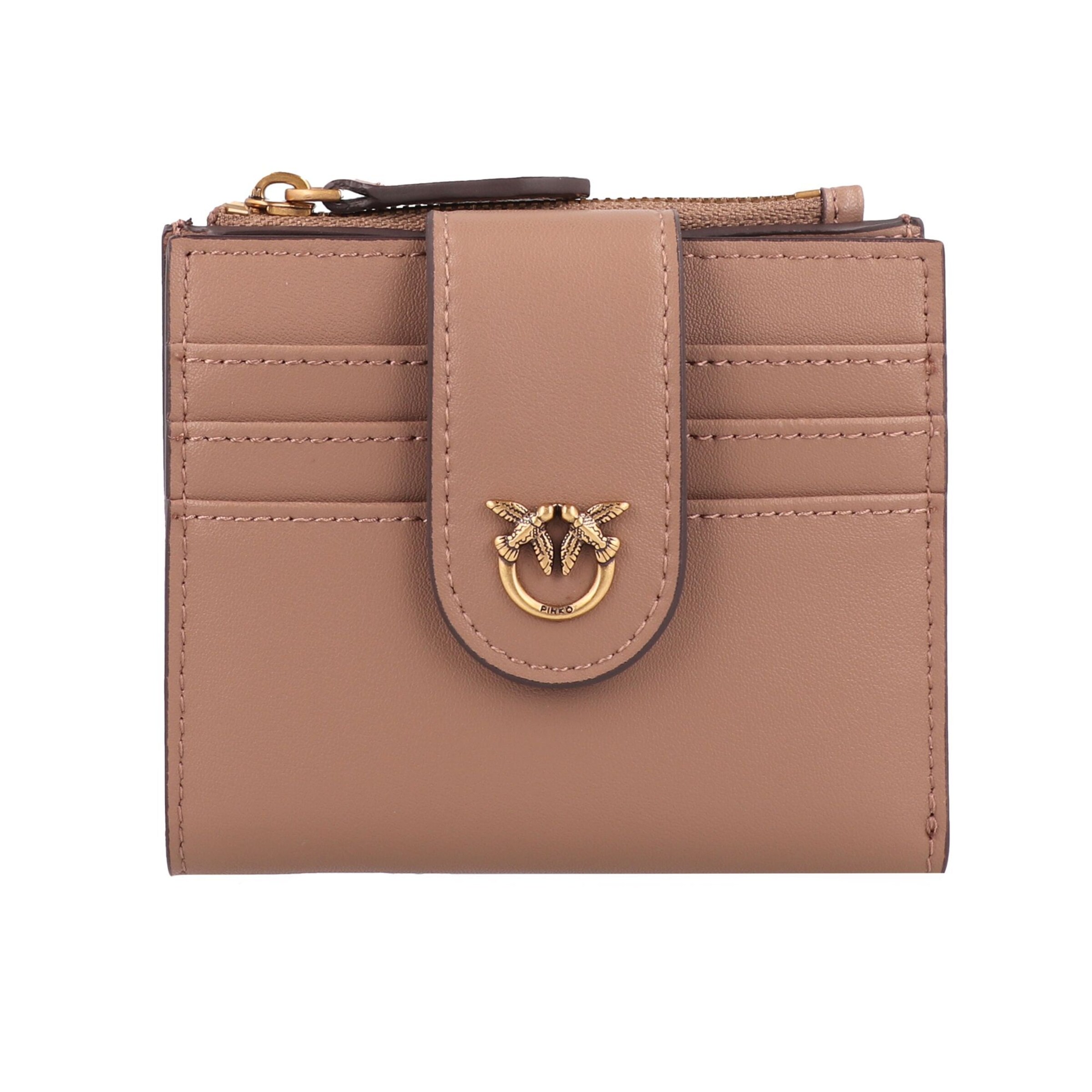 PINKO Wallet in Brown: front