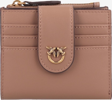 PINKO Wallet in Brown: front