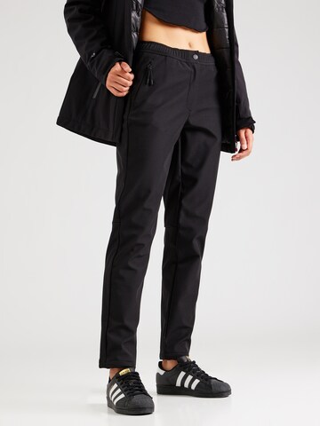 ICEPEAK Slim fit Outdoor Pants 'AGRI' in Black: front