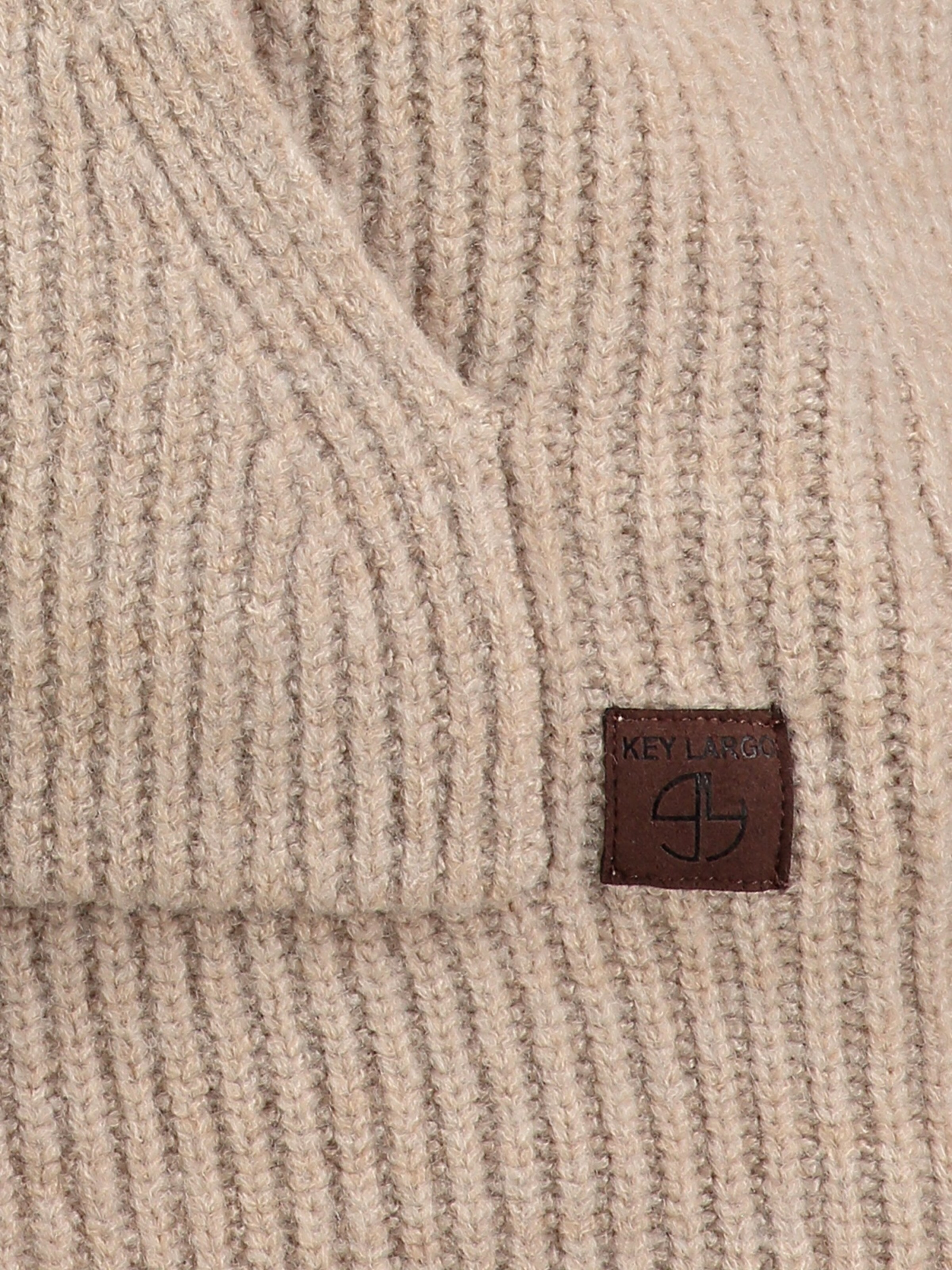 Key Largo Gebreid vest 'KLLUZERN' in Beige