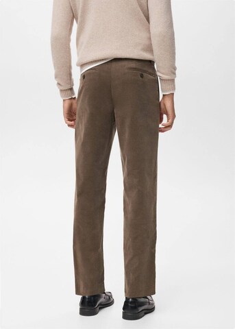 MANGO MAN Regular Hose 'Voyage' in Braun