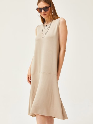 olalook Šaty - Sivá: predná strana