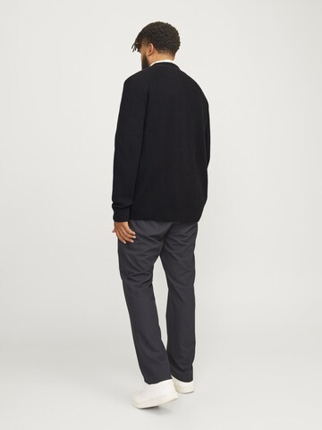 JACK & JONES Gebreid vest in Zwart