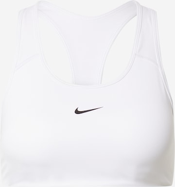 Sutien sport de la NIKE pe alb: față