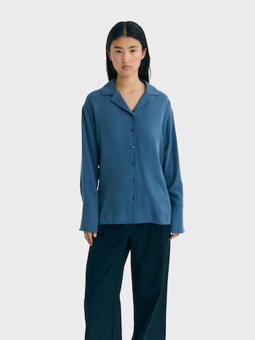 Chemisier 'Sira' Thinking MU en bleu : devant