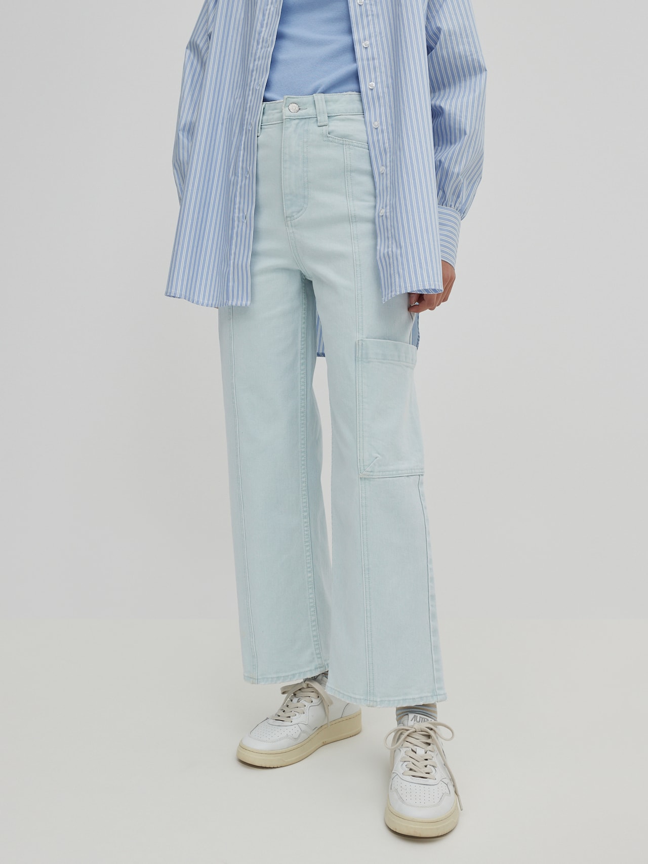 EDITED Produits Jeans cargo 'Adelee' bleu denim