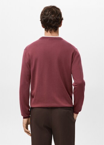 MANGO MAN Pullover 'Willy' in Rot