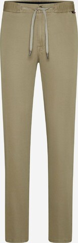 Coupe slim Pantalon 'Jupiter' MMXGERMANY en beige : devant