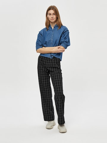minus Blouse 'Laki' in Blauw