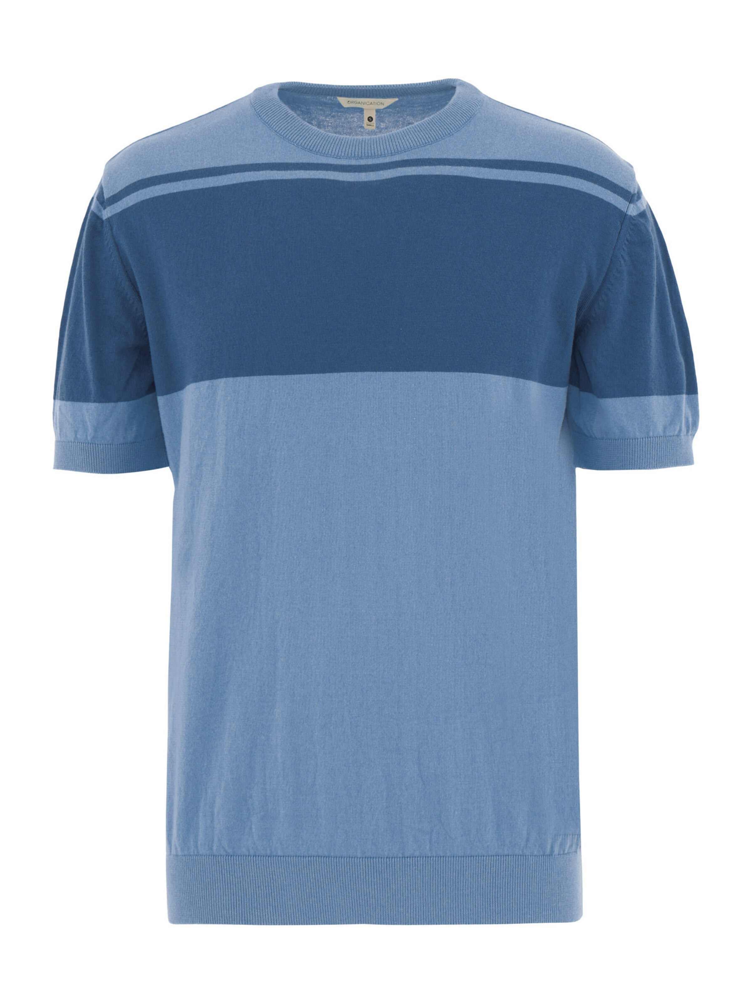 Organication Shirts in Blau: Vorderseite