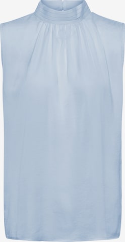 SAINT TROPEZ - Top 'Aileen' en azul: frente